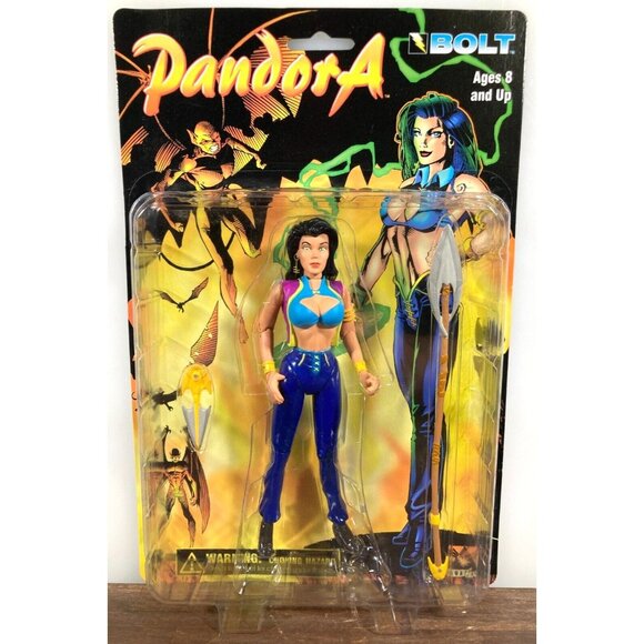 Pandora Avatar Press Comic Book 7" Action Figure 1997 Bolt Entertainment New NOC - Picture 1 of 7